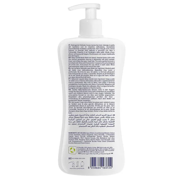 Shampoo E Bagnoschiuma|Chicco Baby Detergente Corpo Delicato Natural Sensation