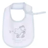 Bavagli|Chicco Bavaglino Con Laccetto Porta Succhietto Azzurro Chiaro