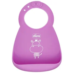 Bavaglini|Chicco Bavaglino In Silicone Facile Da Arrotolare Rosa