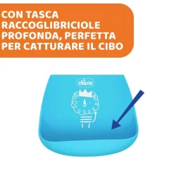 Bavaglini|Chicco Bavaglino In Silicone Facile Da Arrotolare Rosa