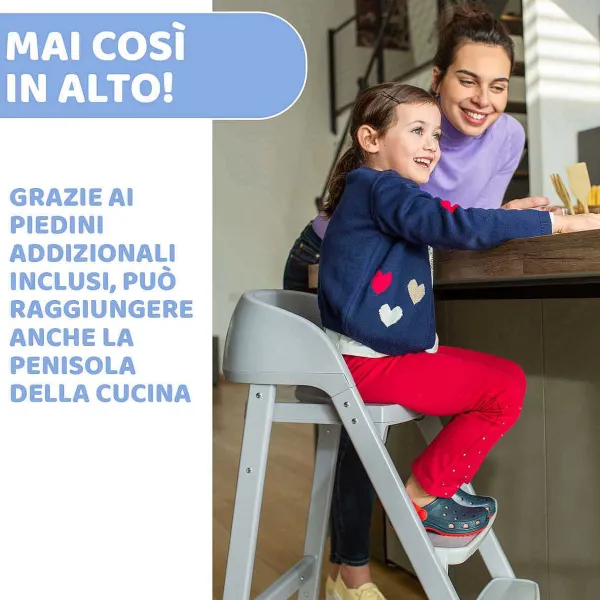 Seggioloni|Chicco Crescendo Up Sedia Evolutiva Etna Black Re_Lux