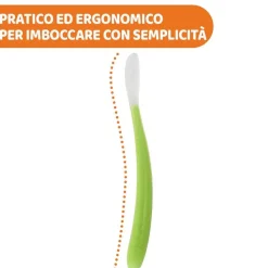 Piatti E Posate|Chicco Cucchiaio In Morbido Silicone 6M+ Arancione