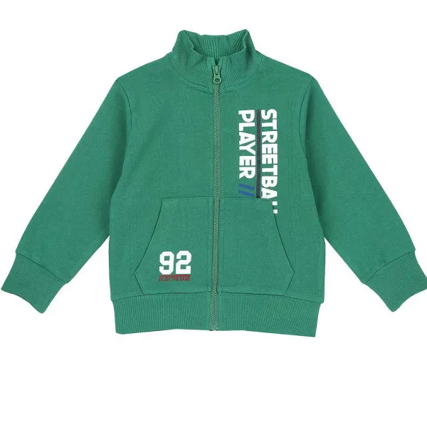 Cardigan|Chicco Felpa Con Zip Verde Medio