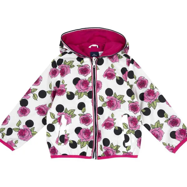 Giacche|Chicco Giubbino Fantasia All Over Con Fiori - Poliestere Riciclato Bianco E Rosa
