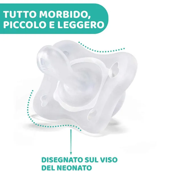 Succhietti Physioforma|Chicco Gommotto Physioforma® Minisoft 0-2M (2 Pcs) Rosa