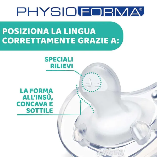 Succhietti Physioforma|Chicco Gommotto Physioforma® Soft 16-36M (1 Pcs) Blue Silicone