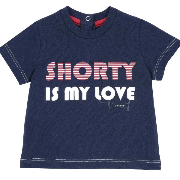 T-Shirt|Chicco Maglietta Blu Manica Corta