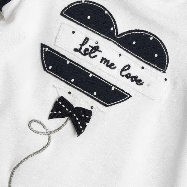 T-Shirt|Chicco Maglietta Con Ricamo E Applicazioni