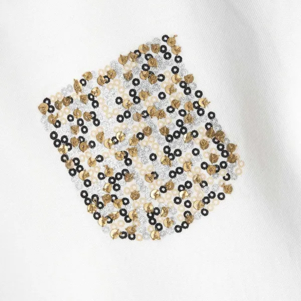 T-Shirt|Chicco Maglietta Manica Corta Con Taschino Paillettes
