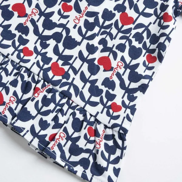 T-Shirt|Chicco Maglietta Manica Corta Fantasia Fiori