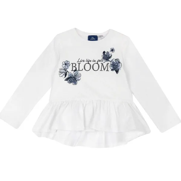 T-Shirt|Chicco Maglietta Manica Lunga Con Balza Al Fondo