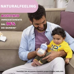 Biberon|Chicco Naturalfeeling Biberon 0M+ 150Ml Flusso Lento Azzurro