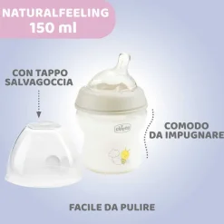 Biberon|Chicco Naturalfeeling Biberon 0M+ 150Ml Flusso Lento Grigio