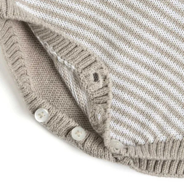 Pagliaccetti|Chicco Pagliaccetto Corto In Maglia Naturale Medio