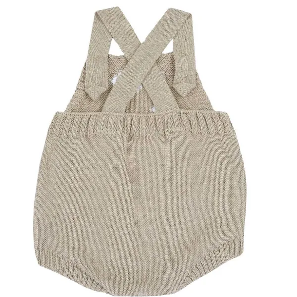 Pagliaccetti|Chicco Pagliaccetto Corto In Maglia Naturale Medio