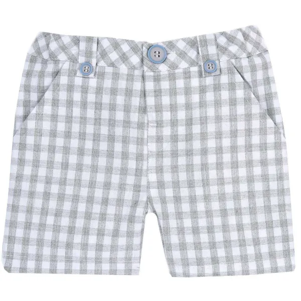 Pantaloni|Chicco Pantaloni Corti A Quadretti