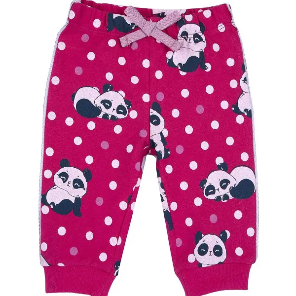Pantaloni|Chicco Pantaloni Di Felpa Con Fantasia All Over Rosa Stampato