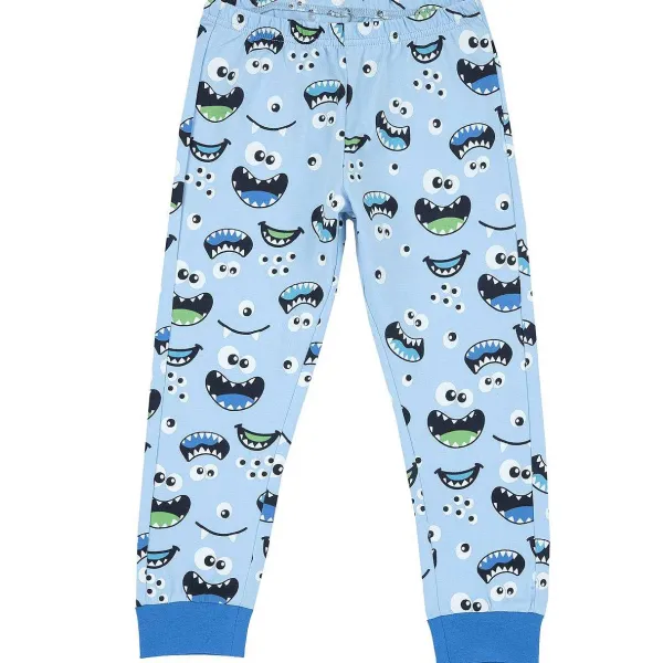 Pigiami|Chicco Pantaloni Pigiama Con Mostri Azzurro Chiaro