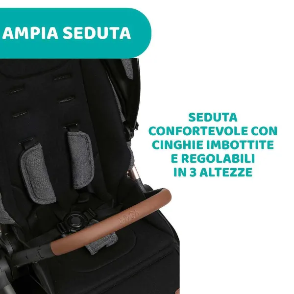 Passeggini|Chicco Passeggino Mysa Black Satin