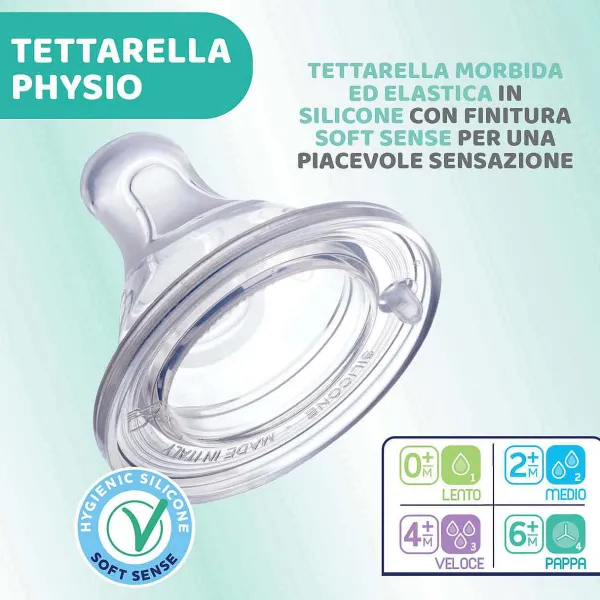 Biberon|Chicco Perfect 5 Biberon 300 Ml - Flusso Veloce Azzurro