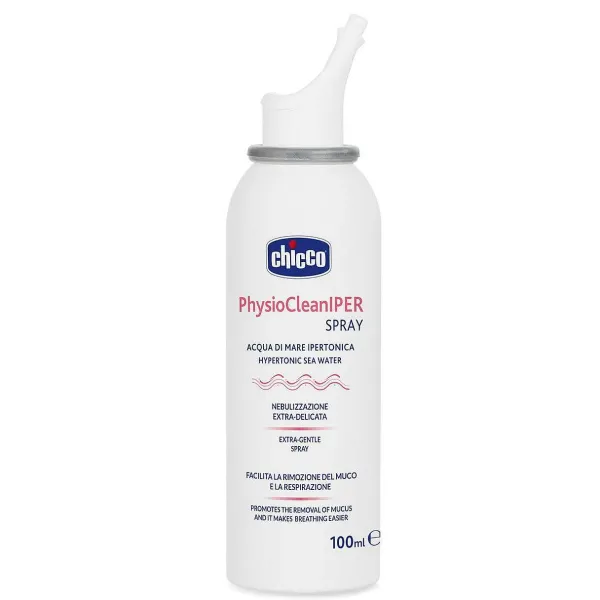 Pulizia Naso|Chicco Physioclean Iper Spray - Acqua Di Mare Ipertonica