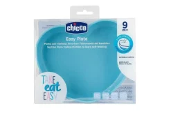Piatti E Posate|Chicco Piatto Cuore In Silicone Con Ventosa Azzurro