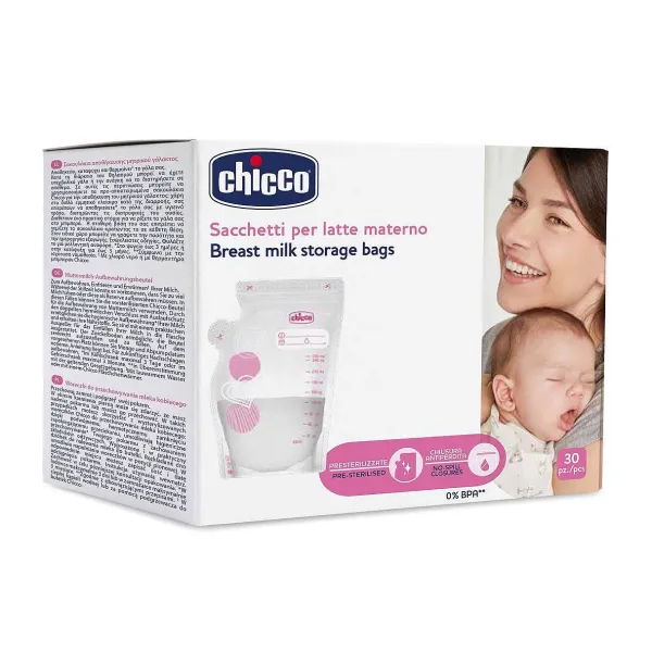 Accessori Allattamento|Chicco Sacchetto Per Latte Materno - 30 Pz