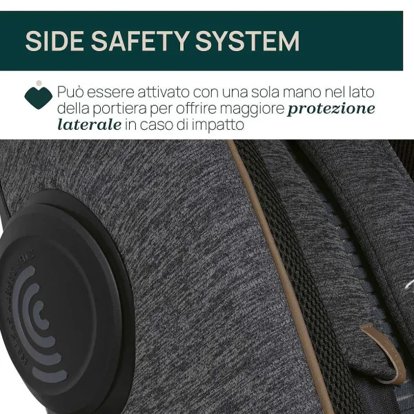 Seggiolini Auto Neonato|Chicco Seggiolino Auto Bi-Seat Air & Full 360 I-Size Base (40-150 Cm) Black Air