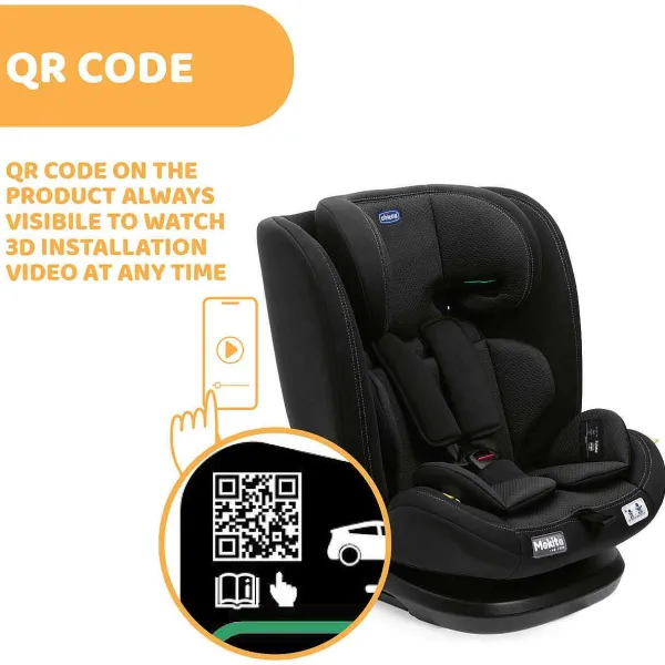 Seggiolini Auto Bimbi Piccoli (Dai 15 Mesi)|Chicco Seggiolino Auto Mokita (76-150 Cm) India Ink