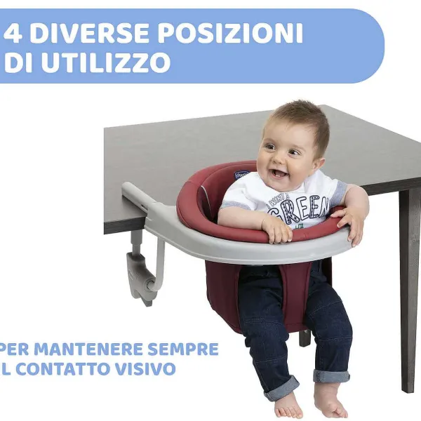 Seggioloni|Chicco Seggiolino Da Tavolo 360 Red Passion