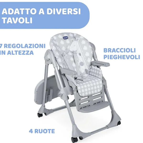 Seggioloni|Chicco Seggiolone Polly Easy Giraffe