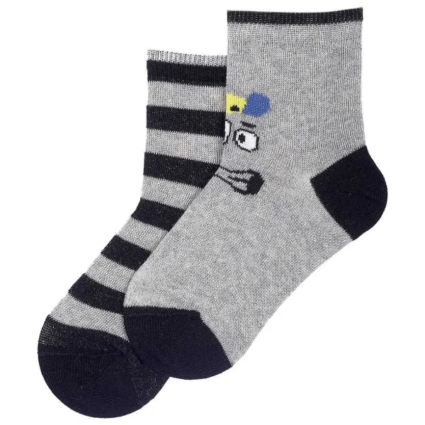 Calze E Collant|Chicco Set 2 Paia Di Calzini Grigio Medio