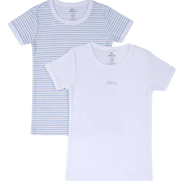 Body|Chicco Set Magliette Intime Di Costina Con Manica Corta