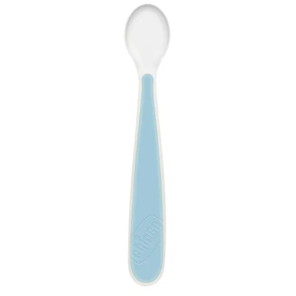 Piatti E Posate|Chicco Set Pappa Easy Start In Silicone Per Lo Svezzamento Azzurro