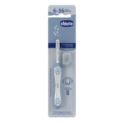 Igiene Orale|Chicco Spazzolino Primi Denti 6-36M Indigo