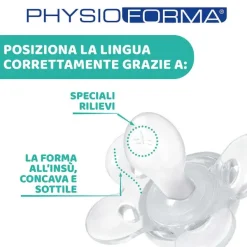 Succhietti Physioforma|Chicco Succhietto Physioforma® Comfort 0-6M (2 Pcs) Silicone Rabbit And Raccoon