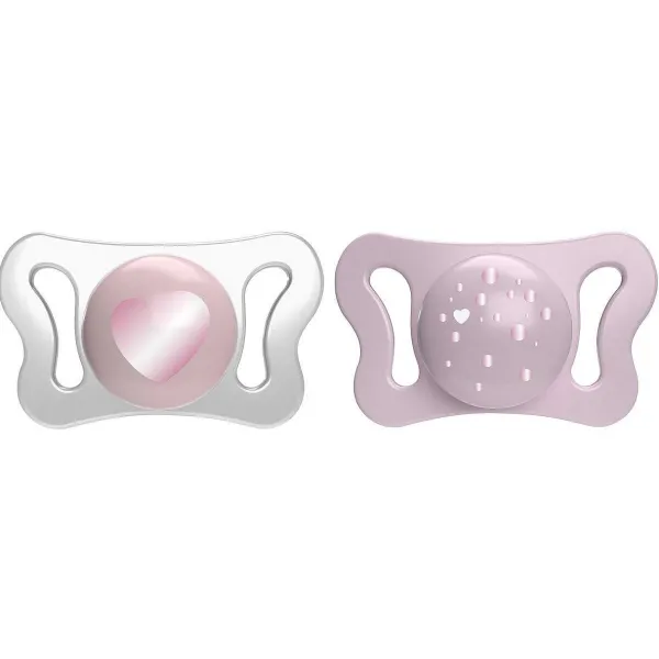 Succhietti Physioforma|Chicco Succhietto Physioforma® Micr 0-2M (2 Pcs) Cuore - Pallini
