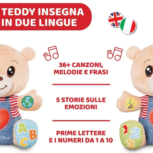 Pupazzi Educativi Parlanti|Chicco Teddy Orso Delle Emozioni