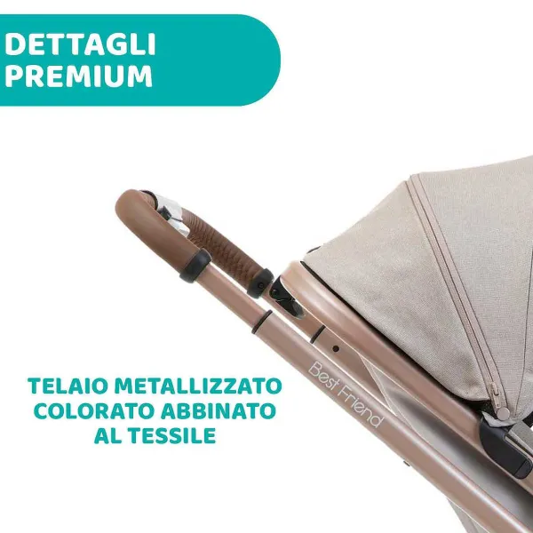 Trio E Sistemi Modulari|Chicco Trio Best Friend Pro Con Kory Essential Desert Taupe