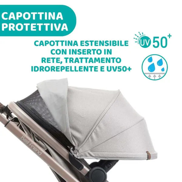 Trio E Sistemi Modulari|Chicco Trio Best Friend Pro Con Kory Essential Desert Taupe
