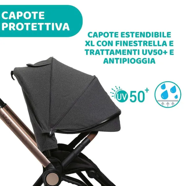 Trio E Sistemi Modulari|Chicco Trio Mysa Con Kory Essential Black Satin