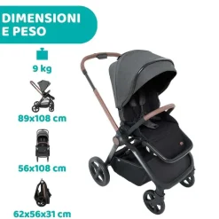 Trio E Sistemi Modulari|Chicco Trio Mysa Con Kory Plus Black Satin