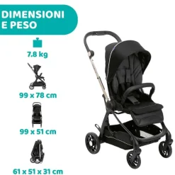 Trio E Sistemi Modulari|Chicco Trio One4Ever Con Kory Essential Pirate Black