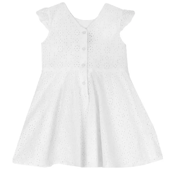 Vestiti|Chicco Vestito Elegante Con Ricami Sangallo
